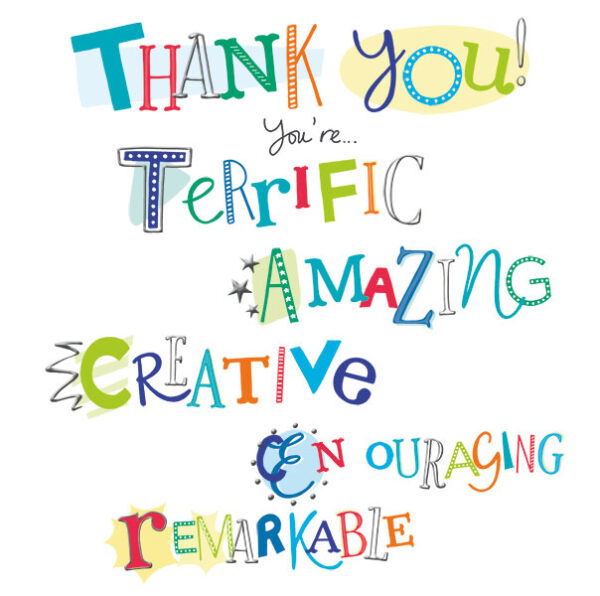 Thank you! You're terrific